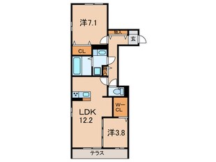 シャルムソレイユⅠ番館の物件間取画像